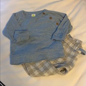 Stem Organic Cotton Outfit - size: 9m